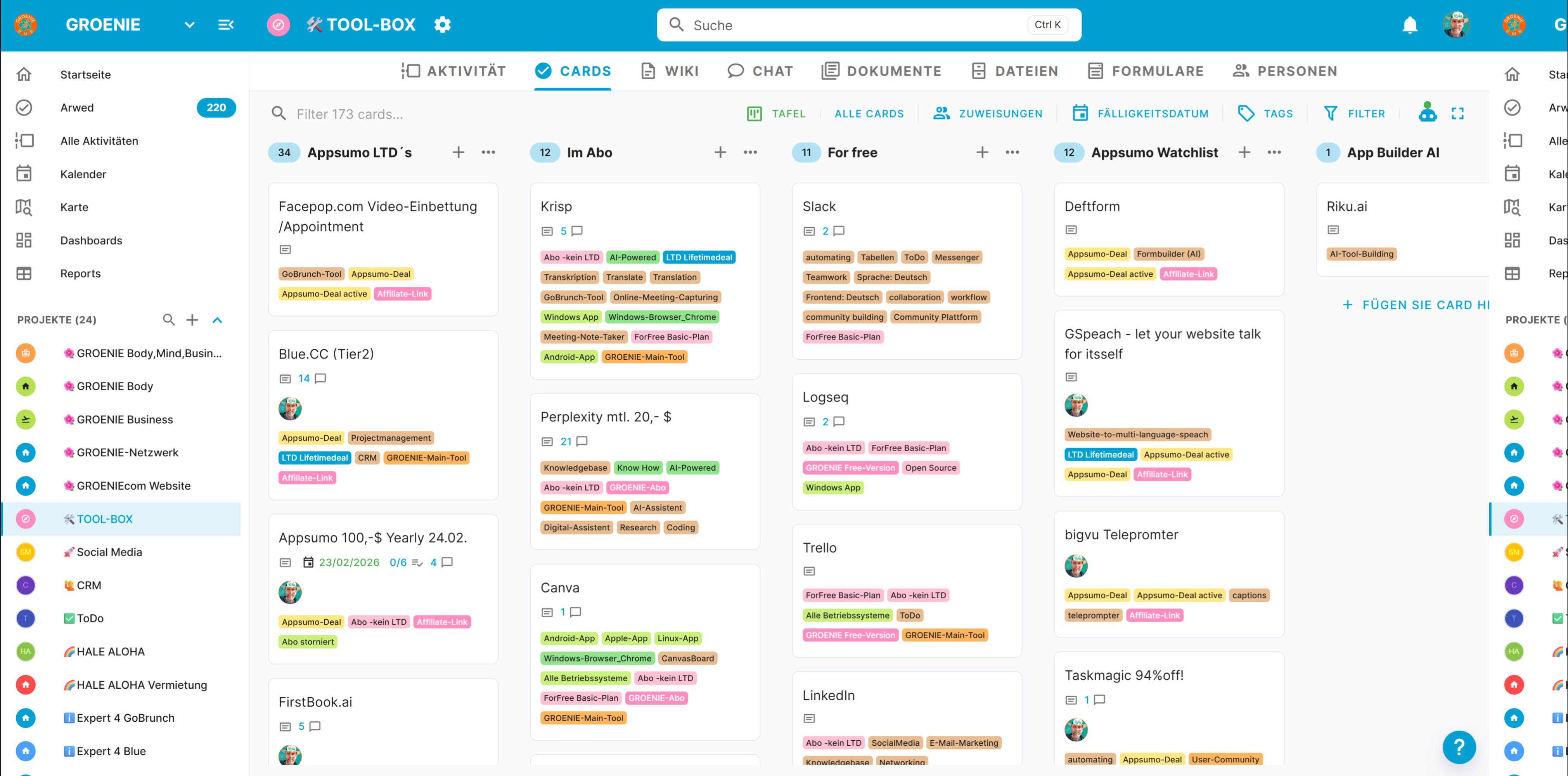 GROENIE Digital Tool | Blue.cc | Das Tool für Projektmanagement, Organisation und Aufgabenbewältigung GROENIE Digital Tool | Blue.cc | Das Tool für Projektmanagement, Organisation und Aufgabenbewältigung